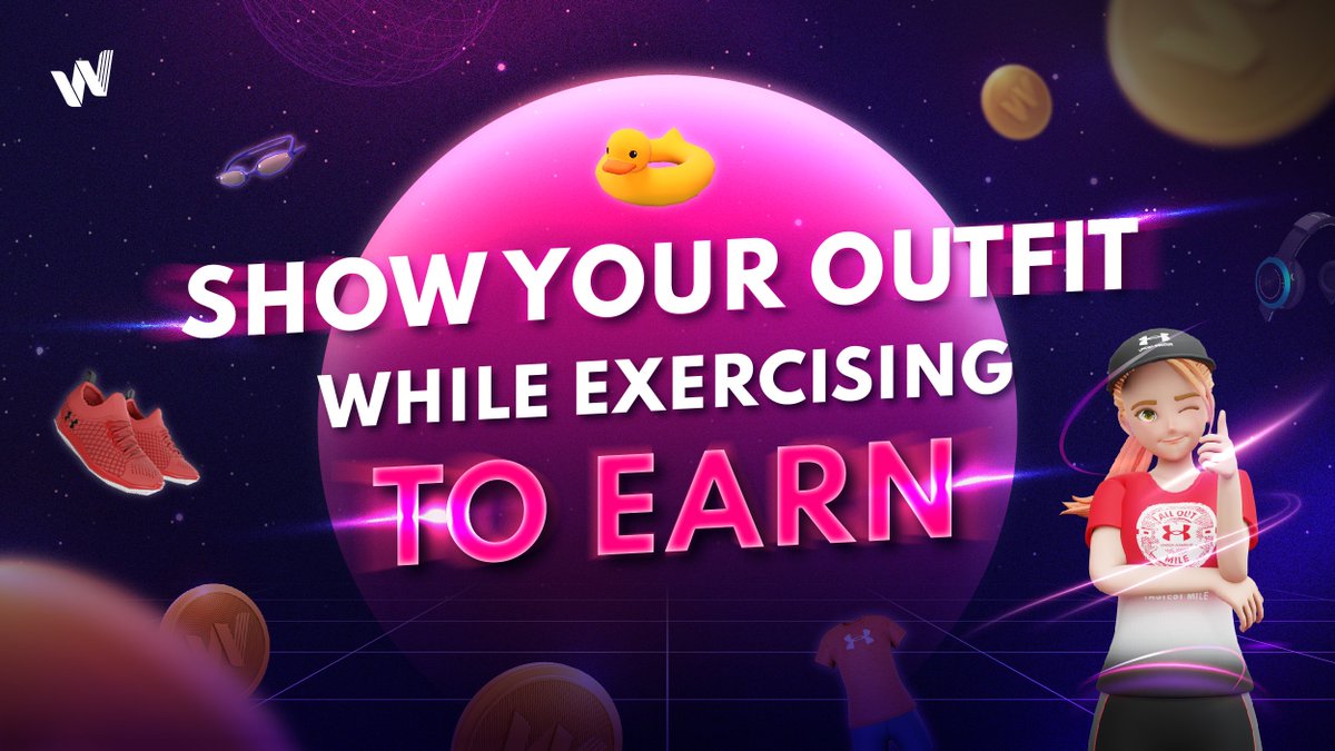 WIRTUALapp's tweet photo. Show off the way of style while exercising to earn

Rules:
- Retweet this post
- Share your exercise outfit (Avatar or yourself) in this post
- Top 5 winners get In app item +1 Submission

Date: 7th June - 14th June
Winners announcement: 15th June

#WIRTUAL #MoveToEarn #Giveaway https://t.co/3e9IUbfSy1