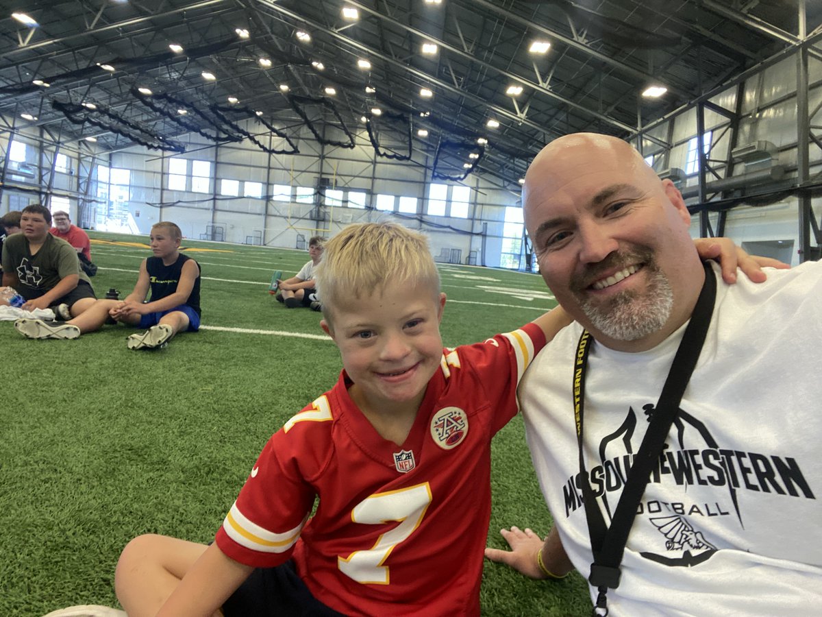 Over 200 youth football players yesterday!! It's all about #OurCity <a href="/MWSU_Football/">Missouri Western Football</a> <a href="/MWSUGriffons/">MoWest Athletics</a>  Encouraging and Instructing the Youth.  Youth Camp is always our favorite time of the year. If you missed it this year we will see you next year!! <a href="/GrantFinley8/">Grant Finley</a>