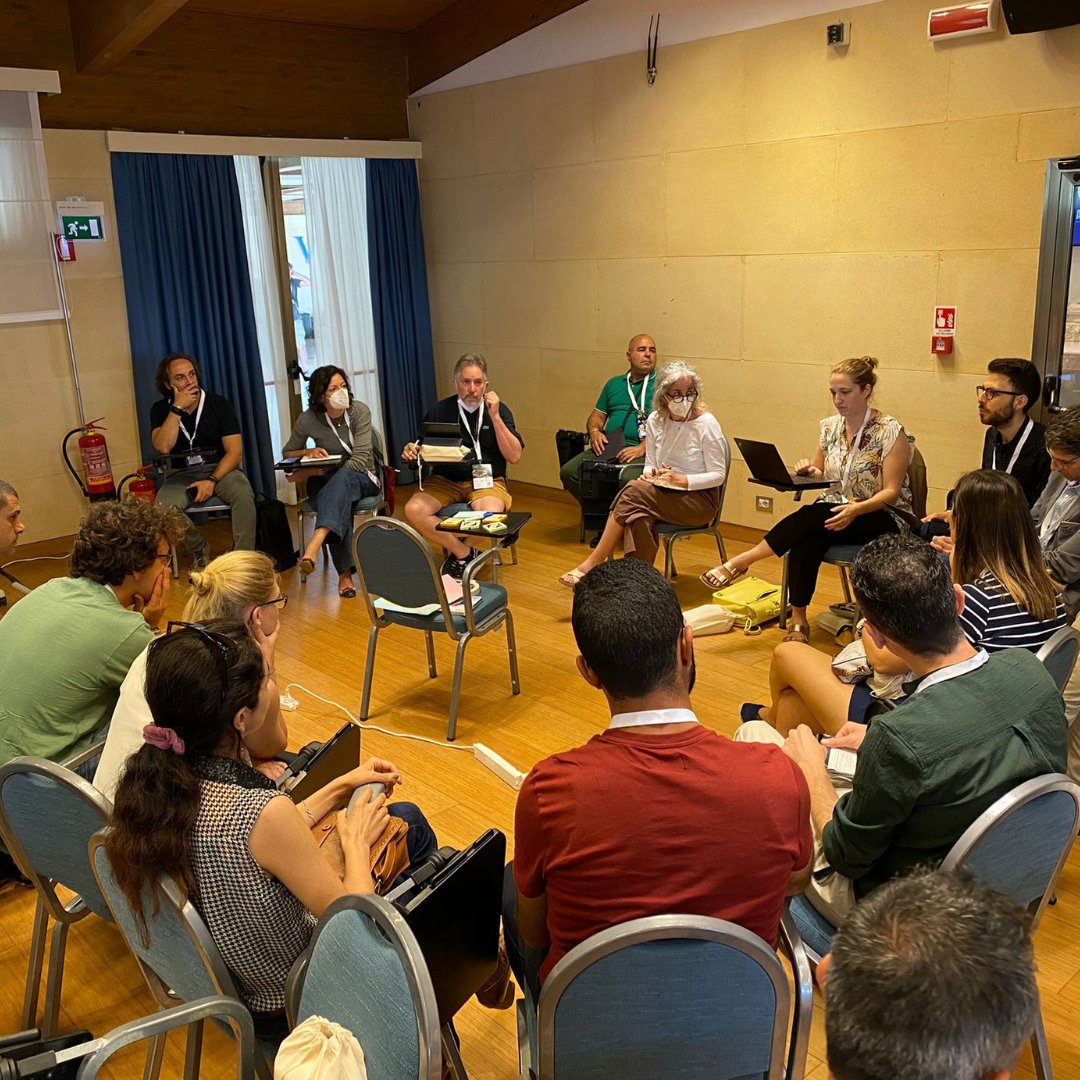 CmccClimate's tweet photo. The CMCC Annual Meeting goes on with the #breakoutsessions.
The groups at work ⬇️👥
#CMCC #AnnualMeeting2022 #WeAreCMCC #breakoutgroups https://t.co/HDYxq18pZi