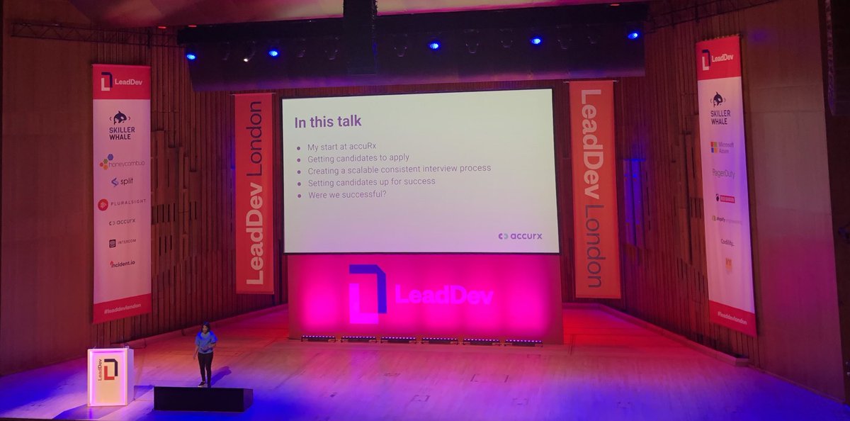 sallygoble's tweet photo. Big stage!! ⁦@jenny_sivapalan⁩ representing ⁦@accuRx⁩ at ⁦@TheLeadDev⁩ today on how we grew our engineering team last year. We’re *still* growing and hiring! 💪🏻🥰 https://t.co/ZqgCjqcShi