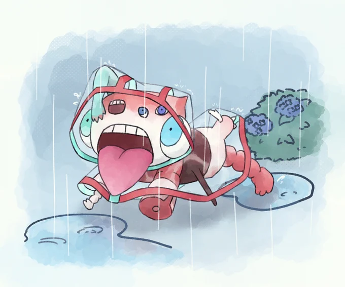 雨の日に散歩する何もない 