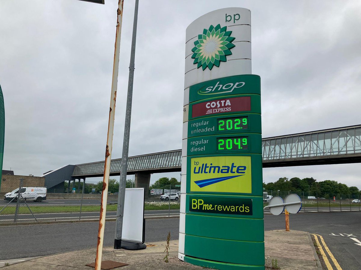 charlotterlynch's tweet photo. Petrol already over £2 a litre at Washington services on the A1 near Sunderland - just sent to me by @PamelaTickell. This is one of the poorest areas of the country seeing some of the highest fuel prices. And it’s only predicted to get worse @LBC https://t.co/SQ3F6j7eno