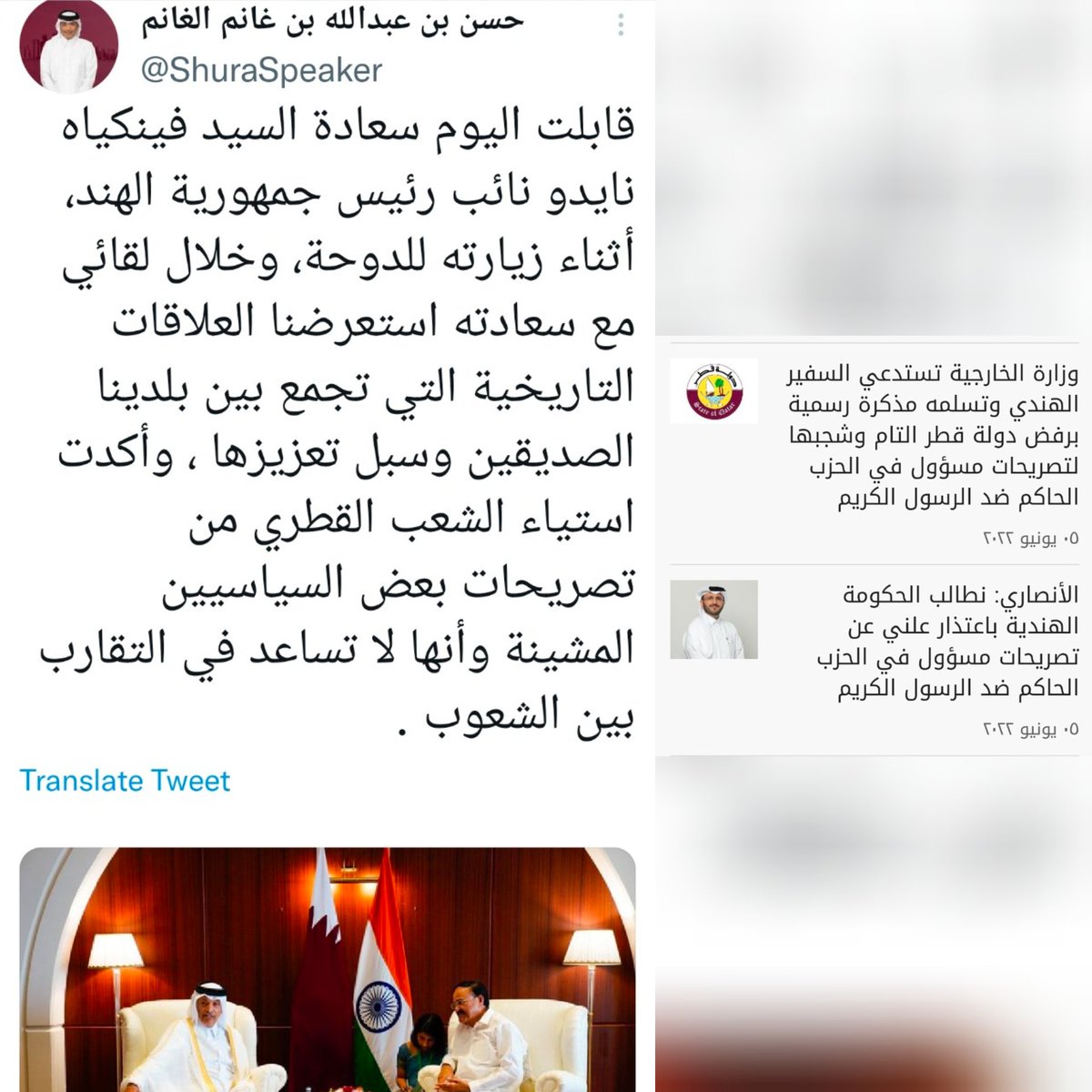 استعرضنا العلاقات التاريخية وبعدين عاتبناه

تطبيق سياسة التهويش