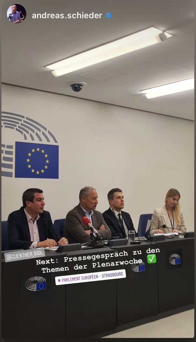 Today’s press briefing in Strasbourg was all about the ‘Fit for 55 package’ vote in the plenary tomorrow - we fully stand behind the ambitions goals proposed to tackle climate change before it’s too late! <a href="/SCHIEDER/">Andreas Schieder</a>