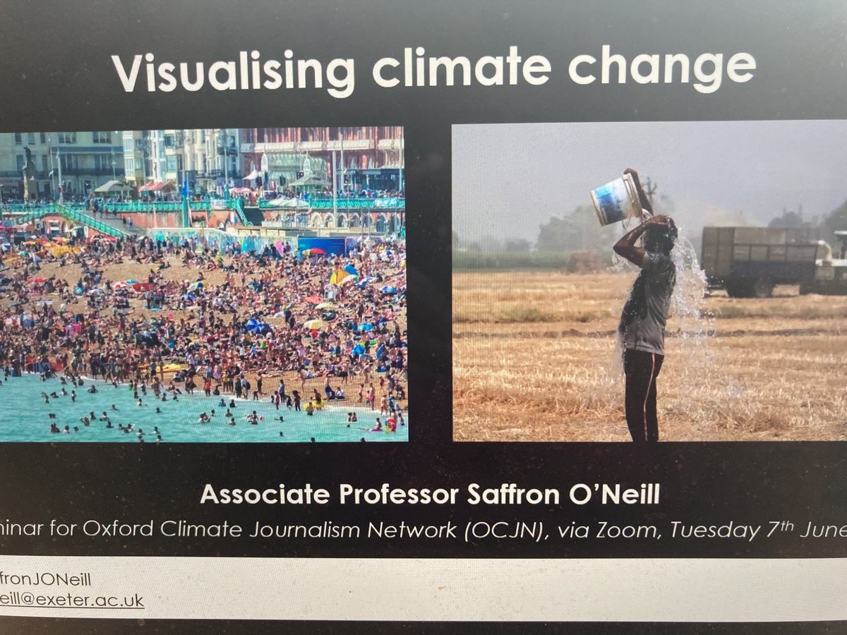 MeeraSelva1's tweet photo. ⁦@SaffronJONeill⁩ speaking to ⁦@risj_oxford⁩ Oxford Climate Journalism Network on the urgent need to rethink how we illustrate climate change . https://t.co/spgMy2j58e