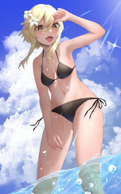 水着蛍ちゃん#Genshinimpact #Lumine 