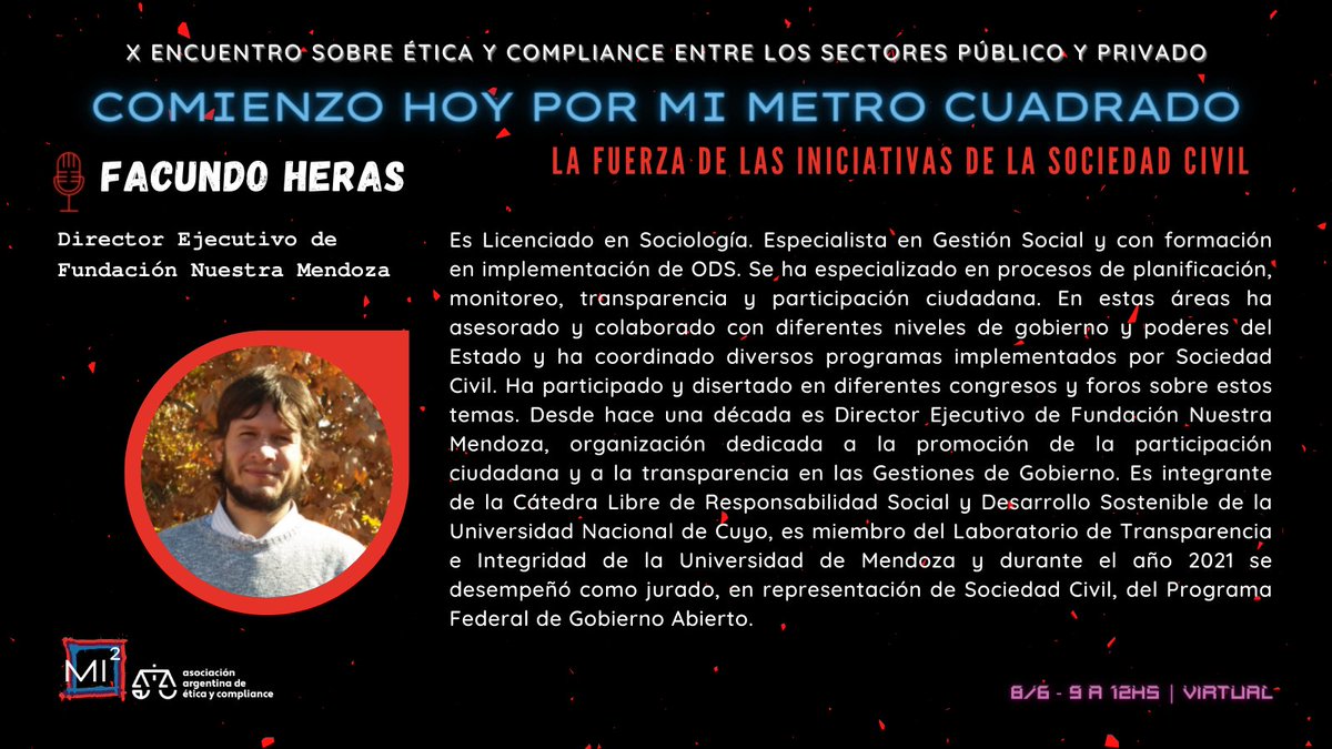 📢¡Mañana estaremos participando del X Encuentro sobre #Ética &amp; #Compliance entre los sectores #Público y #Privado organizado por la <a href="/aaecompliance/">Asoc. Arg. de Ética y Compliance (AAEC)</a>

📆 Miércoles 8/6 | De 9 a 12hs | Modalidad Virtual
👉🏼 Inscripción previa: aaec.eticaycompliance.org/x-encuentropub…