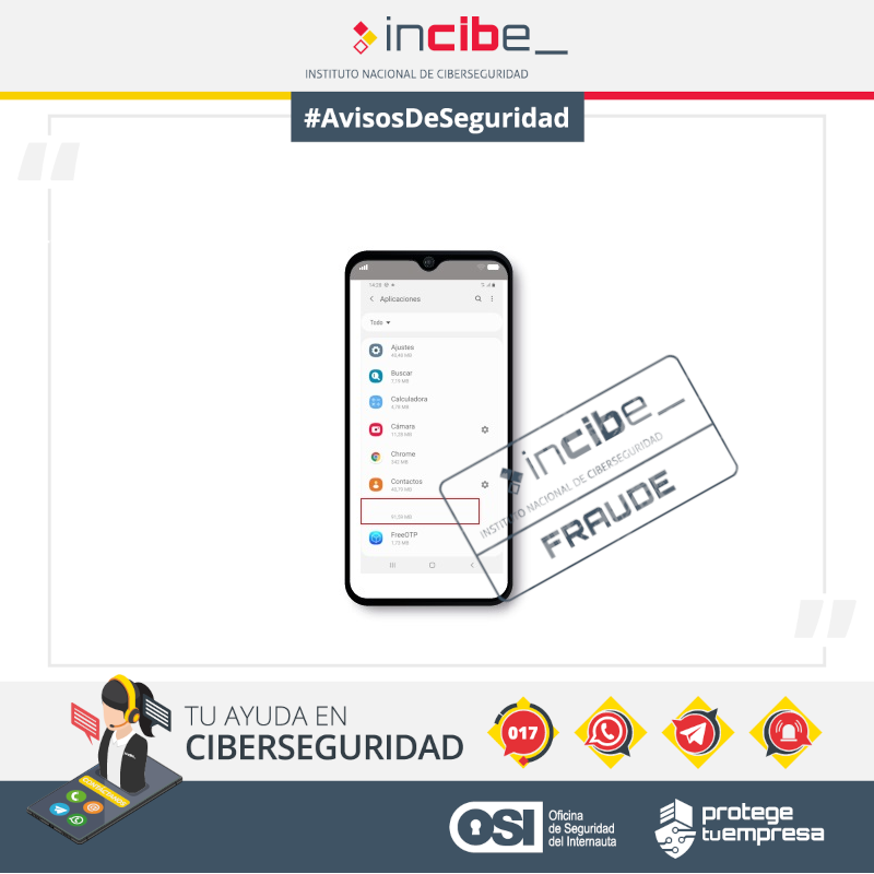 osiseguridad's tweet photo. 🔴#OSIaviso | #Malware #SMSFactory. Descarga aplicaciones siempre de repositorios oficiales y evita problemas como suscripciones prémium no deseadas. #AvisosDeSeguridad
👉Más info: https://t.co/EzM5CnJ0xw
Si dudas, Tu Ayuda en #Ciberseguridad de @INCIBE: https://t.co/tepfiZVwwC https://t.co/MSBfu3MWMW