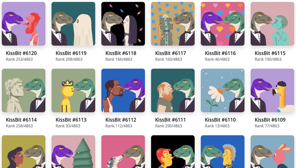 #algofam 22 <a href="/al_goanna/">Al Goanna</a> x <a href="/kissbitsnft/">KissBits NFT</a> have been minted

We're going to drop then from tomorrow with DIRECT SALE on <a href="/RandGallery/">Rand</a> and <a href="/ALGOxNFT/">ALGOxNFT</a> on a first come serve basis. So: NOTIFICATIONS ON and keep an eye for our announcements!

Fixed price: 50 <a href="/Algorand/">Algorand Technologies</a> + 2 special auctions