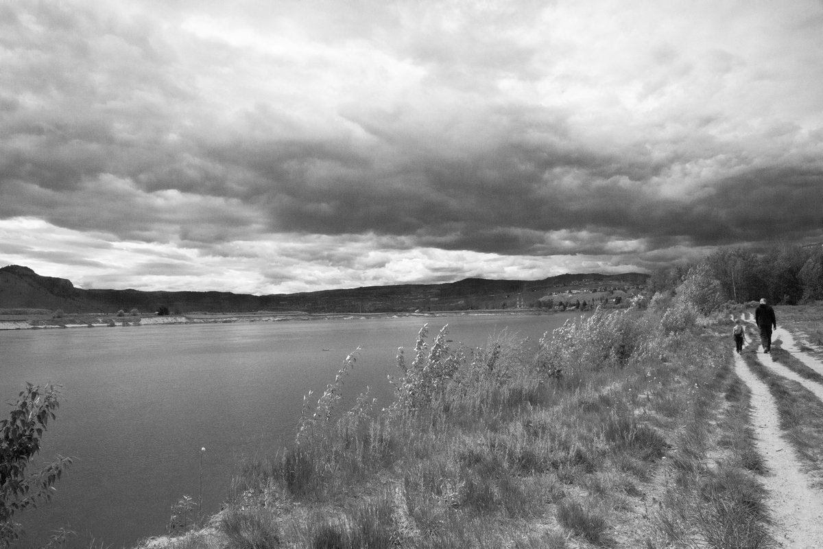 I don't often do black and white but the sky was so moody I couldn't resist. 

#BlackAndWhitePhotography #UrbanSpacesSeries #KamloopsRiversTrail #KamloopsBC #KamloopsCityParks #GreenSpaces #UrbanSpaces #WeGetOutside #FreshAirAndFreedom  #CommunityParks #WanderAround #PayAttention