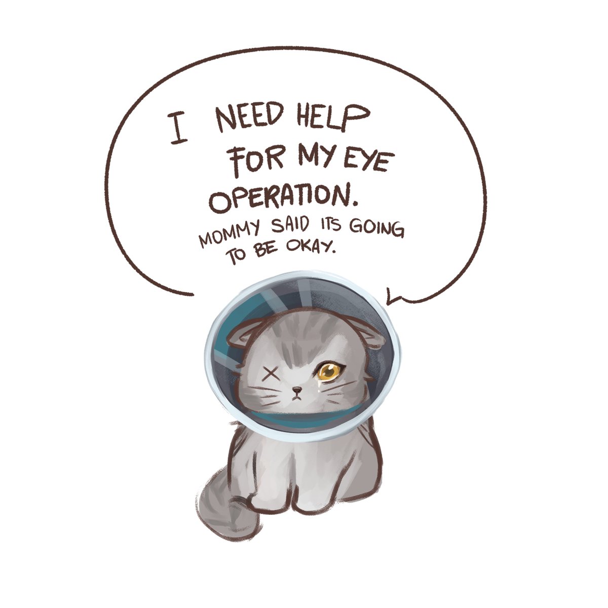 ArtYasume's tweet photo. Im opening up 30 slots for rushed Icon commissions for only 500 pesos. 

I need money for operation Eye enucleation due to Proptosis of Mayo's right eye.
It would be a great help to contribute on Mayo's operation.
#commissionsopen #donate #commissions https://t.co/VtJjHrujCe