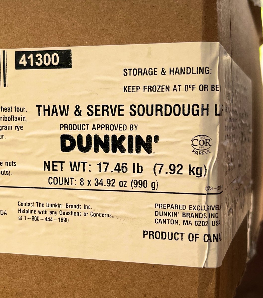 America runs on thaw &amp; serve sourdough