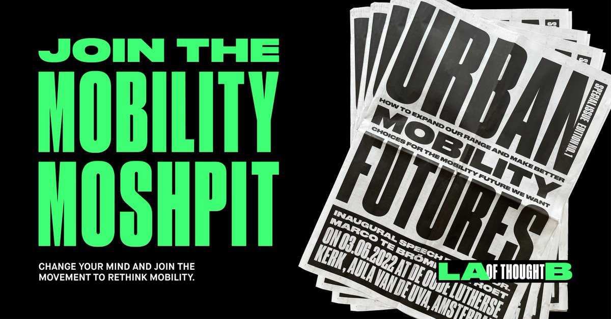 The Lab of Thought (@thelabofthought) on Twitter photo Are you ready to change your thinking on mobility?
Get a free print version of the inaugural lecture of <a href="/fietsprofessor/">Urban Cycling Institute 🚲 </a> Prof. Dr. Marco te Brömmelstroet. Comment on this post and we’ll ship you this extra heavy dose of brainfood!
#labofthought #urban #mobility #innovation Are you ready to change your thinking on mobility?
Get a free print version of the inaugural lecture of <a href="/fietsprofessor/">Urban Cycling Institute 🚲 </a> Prof. Dr. Marco te Brömmelstroet. Comment on this post and we’ll ship you this extra heavy dose of brainfood!
#labofthought #urban #mobility #innovation
