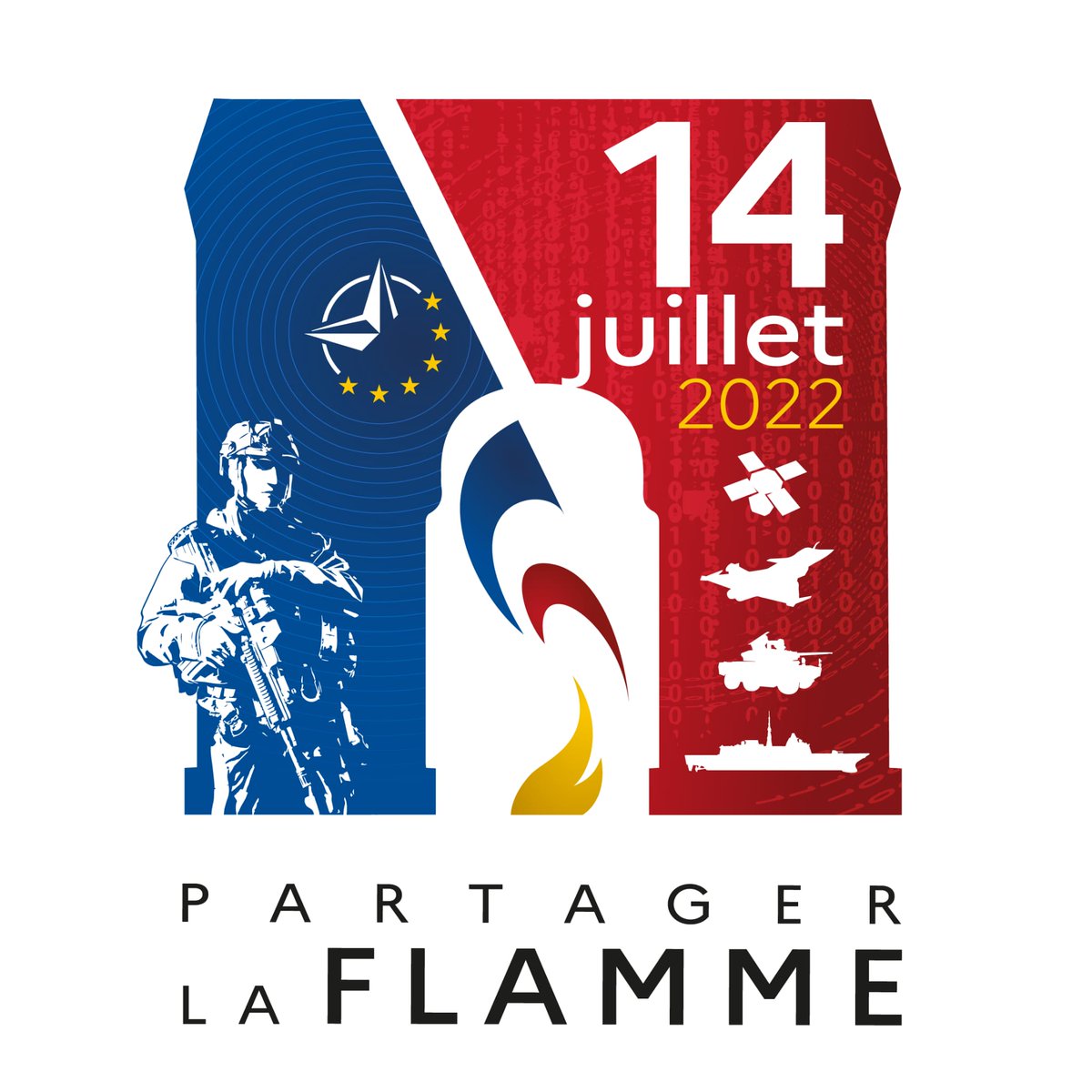 Gouv_mili_Paris's tweet photo. ‘’Partager la Flamme’’: slogan du #14Juillet qui évoque la Flamme de la Résistance qu’il faut entretenir pour faire vivre l’héritage mémoriel. Occasion de souligner aussi une France qui gagne, qui excelle notamment dans le sport au travers de nos champions civils et militaires. https://t.co/POOEwRUrst
