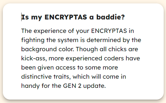 Joining <a href="/cypherchk/">CypherCHK 💃🏻🌺</a> community. A collection of coder chicks!

#ENCRYPTAS pays tribute to the new emerging power of girls blowing up the system via the Blockchain. Here's to this artistic renaissance + digital revolution! >> cypherchk.com

cc <a href="/w3ready/">W3 HQ | Become #web3ready</a> + <a href="/nettra/">Dr. Nettra Pan</a> thank you