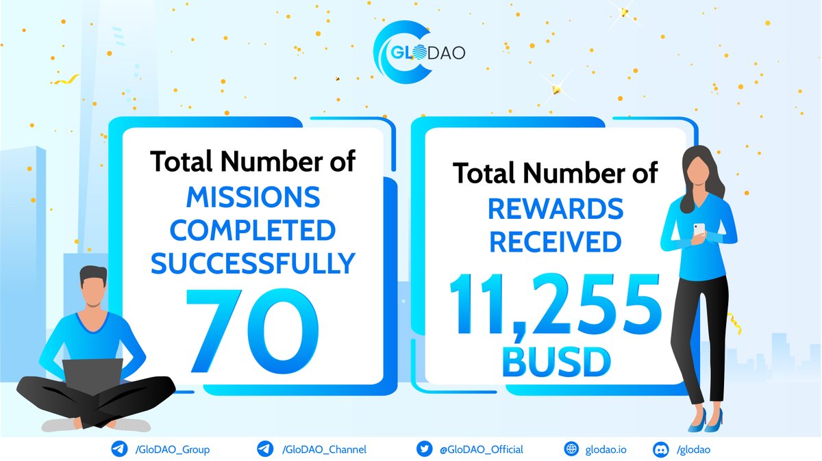 GloDAO_Official's tweet photo. ♨️Alert!♨️

❇️GloDAO announced the number of missions completed and rewards given to members. Included:
Total number of missions successfully completed: 70
Total number of rewards received: 11.255
❇️Thank you to the members who build a growing GloDAO community together! https://t.co/3Opf0QWcCn