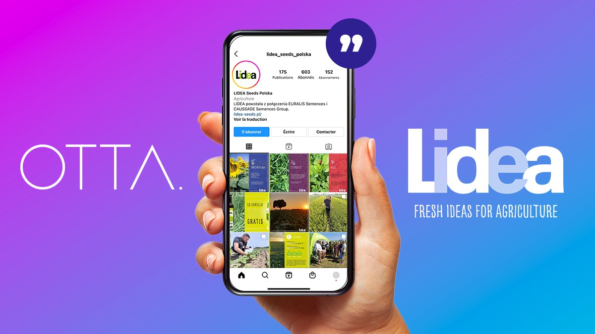 Depuis plus d'un an, nous accompagnons Lidea dans son projet ambitieux de déploiement social media à l’international. Retour sur cette collaboration fertile et durable !🌾 
👉🏻otta.fr/social-media-m…