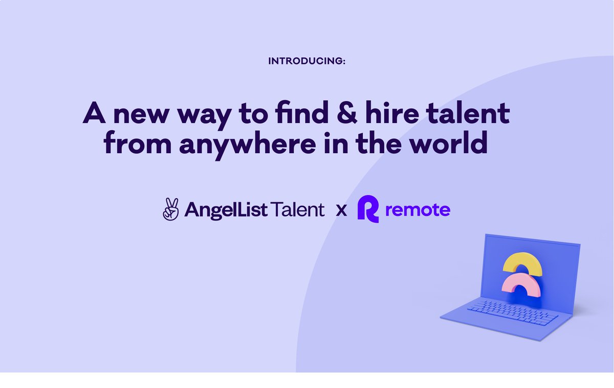 Two amazing companies 🤝 
One integrated hiring flow 🚀

<a href="/angellisttalent/">AngelList Talent is now Wellfound</a>'s new easy-to-use integration lets you sign up for our global hiring services and sync new hires from AngelList Talent into Remote for faster seamless onboarding without the rework!

bit.ly/3tiFGP4
