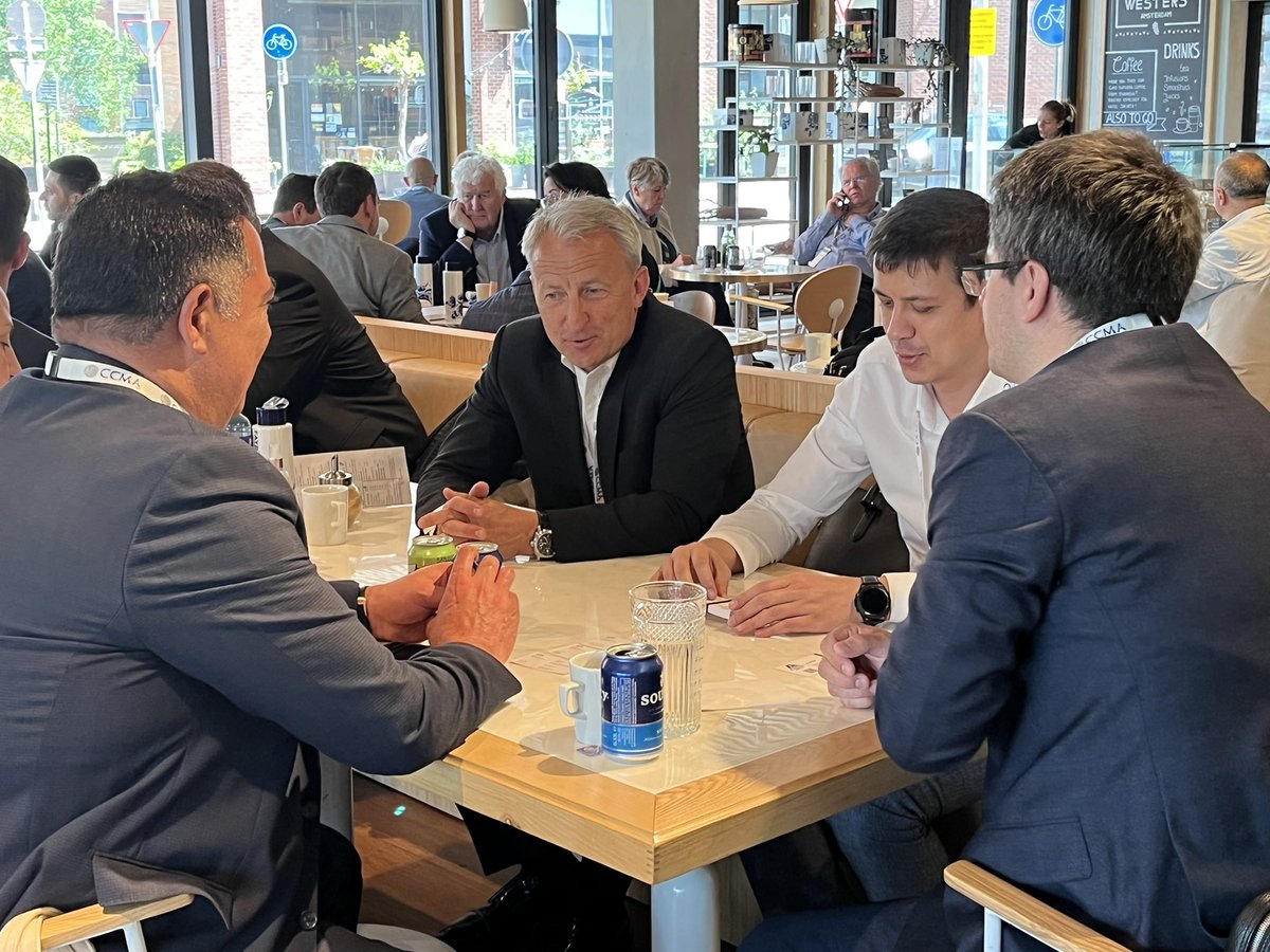 Networking in full swing at the CRU Ferroalloys Europe 2022 conference in Amsterdam #cruferroalloyseu