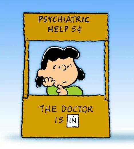 After having tried @happierliving and now @Talkiatry I can safely say telehealth companies like them are absolute nightmare combinations of the most disgracefully callous and stupid customer service, ux, and greed. I'd rather talk to Lucy from the fucking Peanuts.