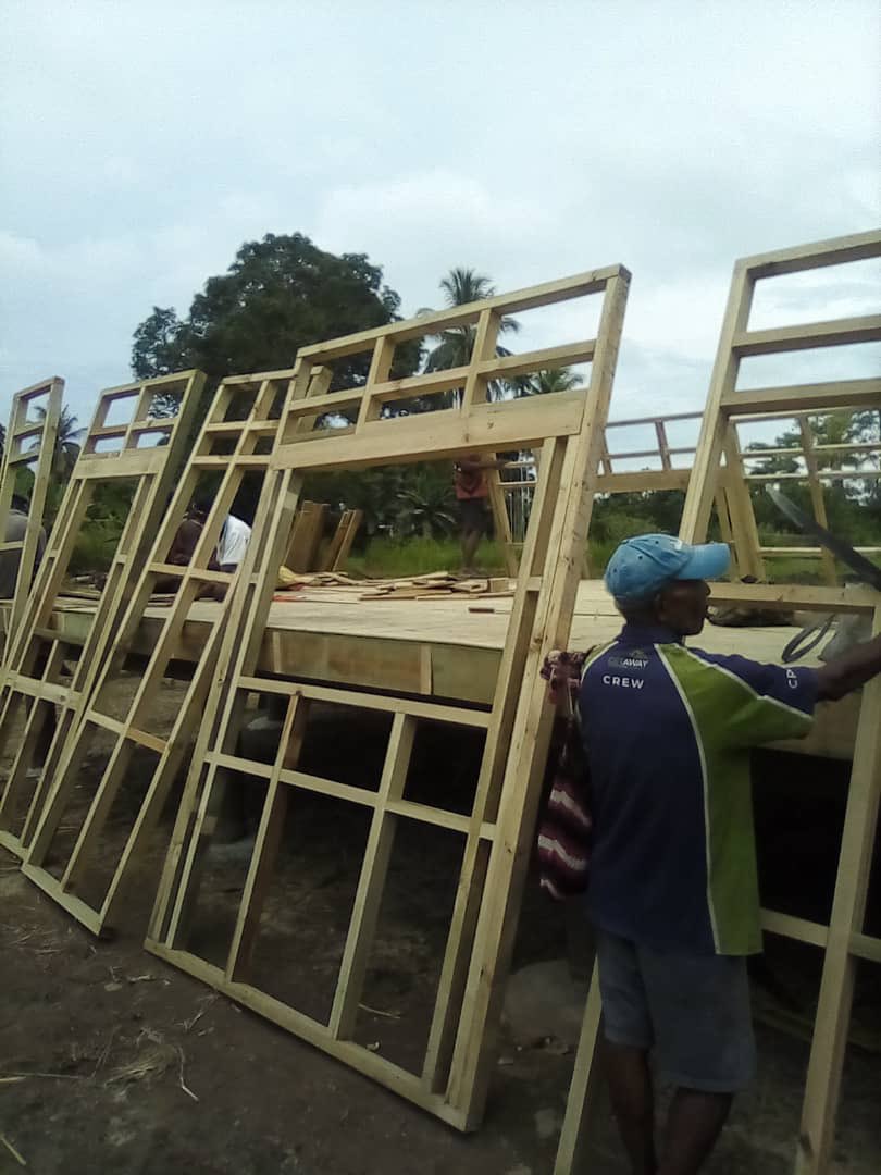 The walls are going up! How exciting. #HealingHeartsAidPost @MisElizaJane <a href="/GormanPhd/">Michele Gorman PhD</a>