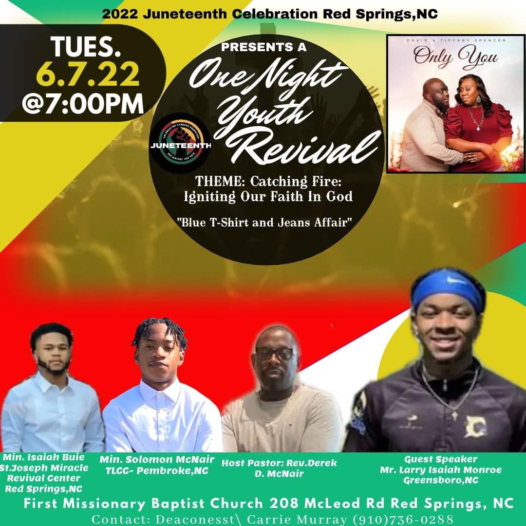 dandtspencer's tweet photo. All roads lead to Red Springs Tonight! #Juneteenth #RedSprings https://t.co/M3BRlWlB3i