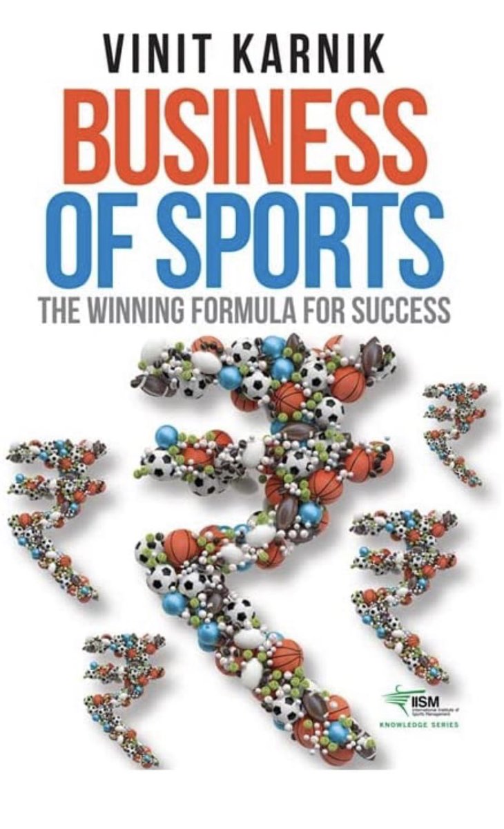 Wonderful initiative @NileshMKulkarni @VinitKarnik #IISM this book will be a valuable reference guide for students and new entrants in the sports business.