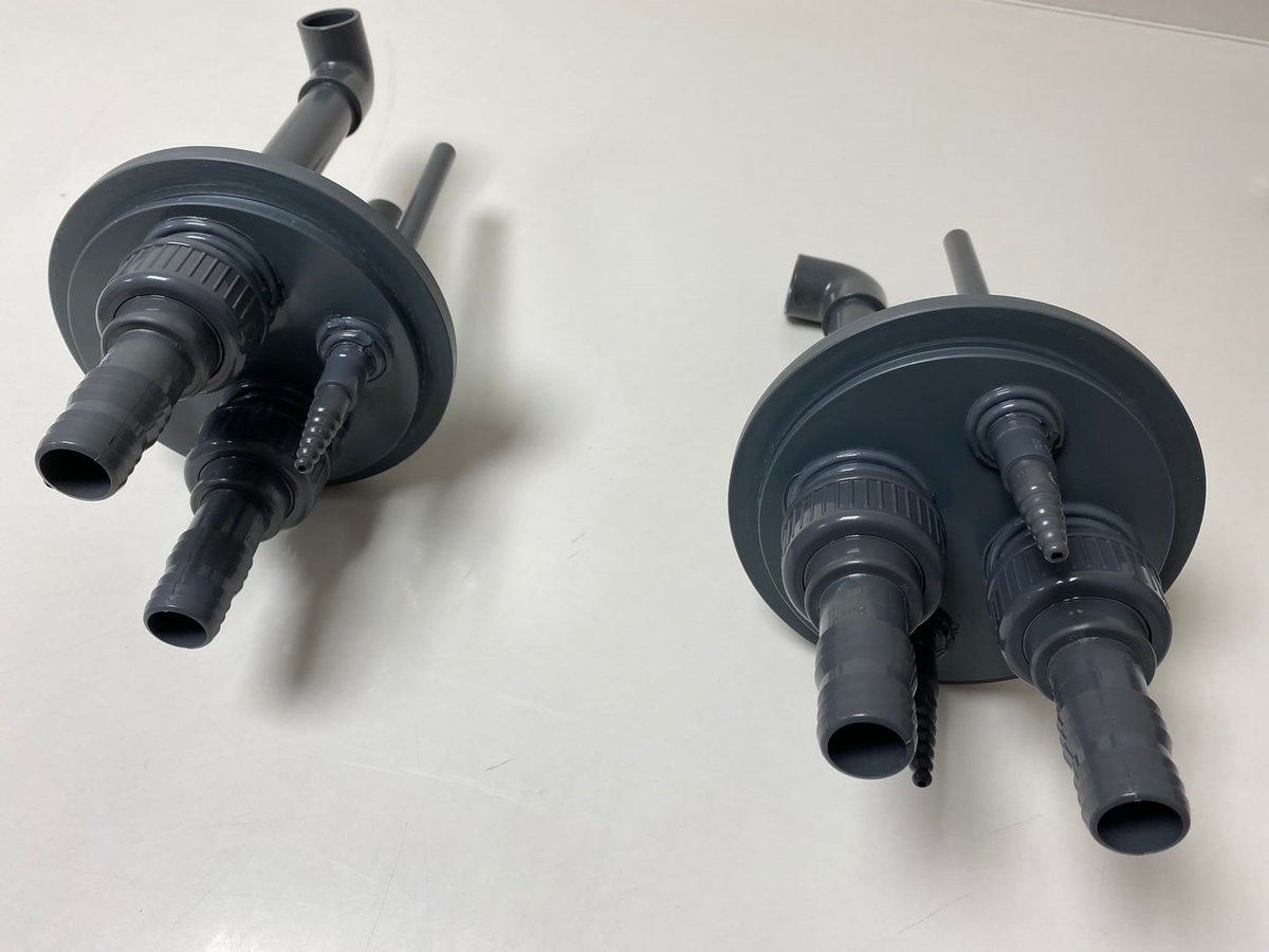 Insert for a screw cap for the #IBCbulkcontainer DN 150. Filling and removal of #chemicals. Made in Germany. #B2B