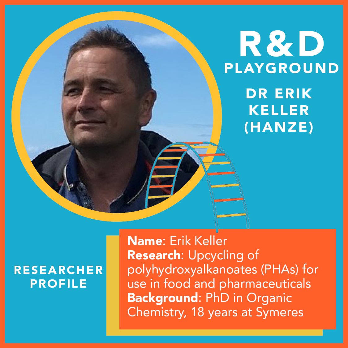 Meet Erik Keller at the R&amp;D Playground on June 9th! He will be sharing his insights about Biomass as sustainable carbon source.
3.00 p.m. - 5.30 p.m. - FC Groningen Euroborg stadium - Boumaboulevard 41 Groningen. Registration Form R&amp;D Playground | Indus... bit.ly/3mbd0DE