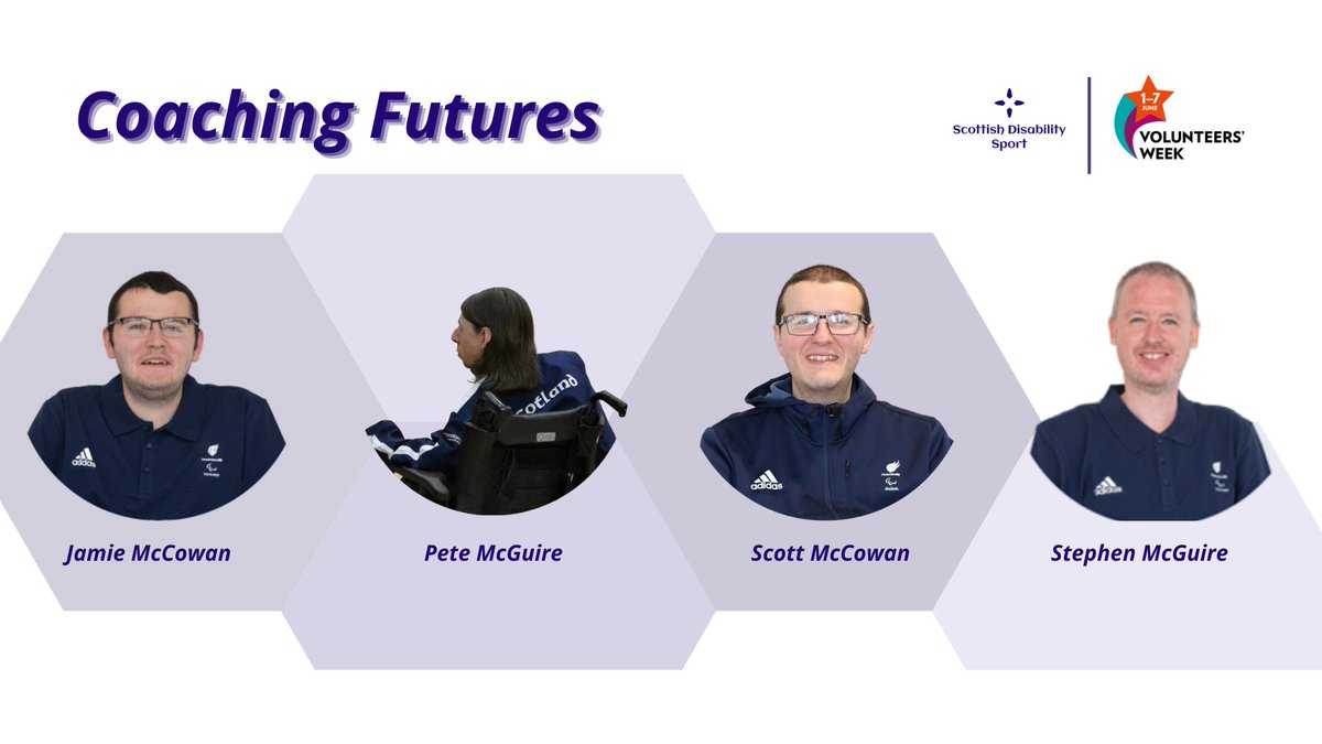 Scottish Disability Sport (@sds_sport) on Twitter photo We're beginning an exciting programme for boccia players with high performance experience - a 2yr volunteer coaching apprenticeship as part of <a href="/sportscotland/">sportscotland</a>'s Coaching Futures programme - Peter McGuire, Scott McCowan, Jamie McCowan & Stephen McGuire.
bit.ly/3MoG0m0 We're beginning an exciting programme for boccia players with high performance experience - a 2yr volunteer coaching apprenticeship as part of <a href="/sportscotland/">sportscotland</a>'s Coaching Futures programme - Peter McGuire, Scott McCowan, Jamie McCowan & Stephen McGuire.
bit.ly/3MoG0m0