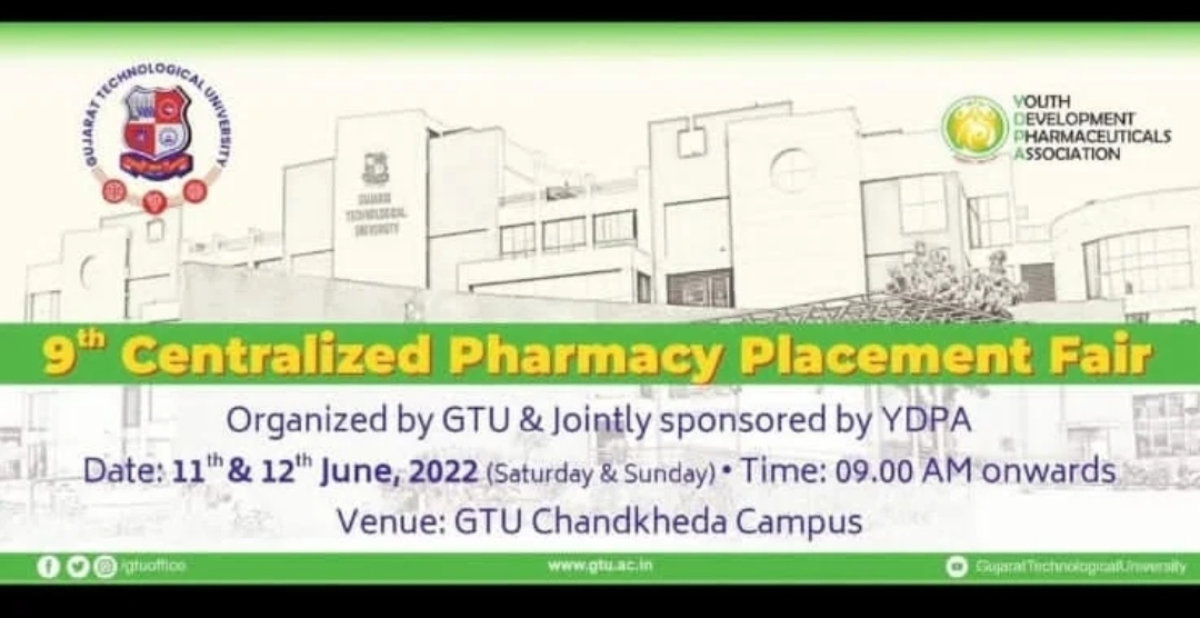 _SigmaScience's tweet photo. Dr. Navin Sheth, Vice Chancellor, GTU is inviting  eligible students  of all Pharmacy colleges across  Gujarat to take advantage of the Placement Fair organized by GTU on  11th-12th June 2022. Student Registration Link
*https://t.co/HGq6pE2OIr* https://t.co/BqzdlH4Ska