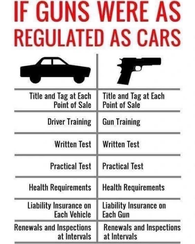 AnnBieb's tweet photo. @Mikel_Jollett @joncoopertweets It should be just as difficult to buy ANY WEAPON AS IT IS TO OBTAIN A DRIVERS LICENSE https://t.co/IkPgLhuyDn