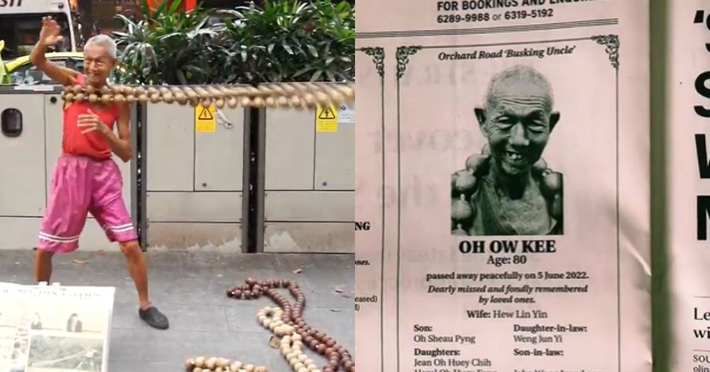 MothershipSG's tweet photo. Orchard Road 'Beads Uncle' busker dies aged 80 https://t.co/3rQgUiWWZb https://t.co/VSR3edFoQk