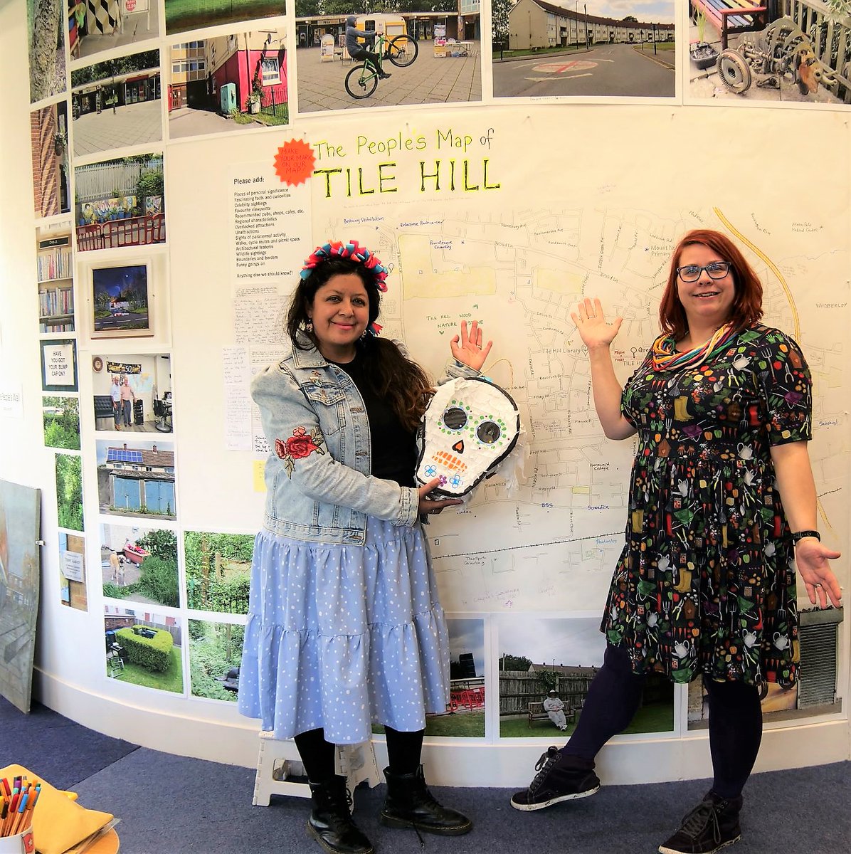 caravangallery's tweet photo. We can't wait to return to #TileHillLibrary to see what's been added to our #TileHillPrideofPlaceProject exhibition. Jan + Chris will be in the library again on June 14, 16 + 17. Come on down! #TileHill #Coventry #DigitalSpaces https://t.co/nmIFGglOC7