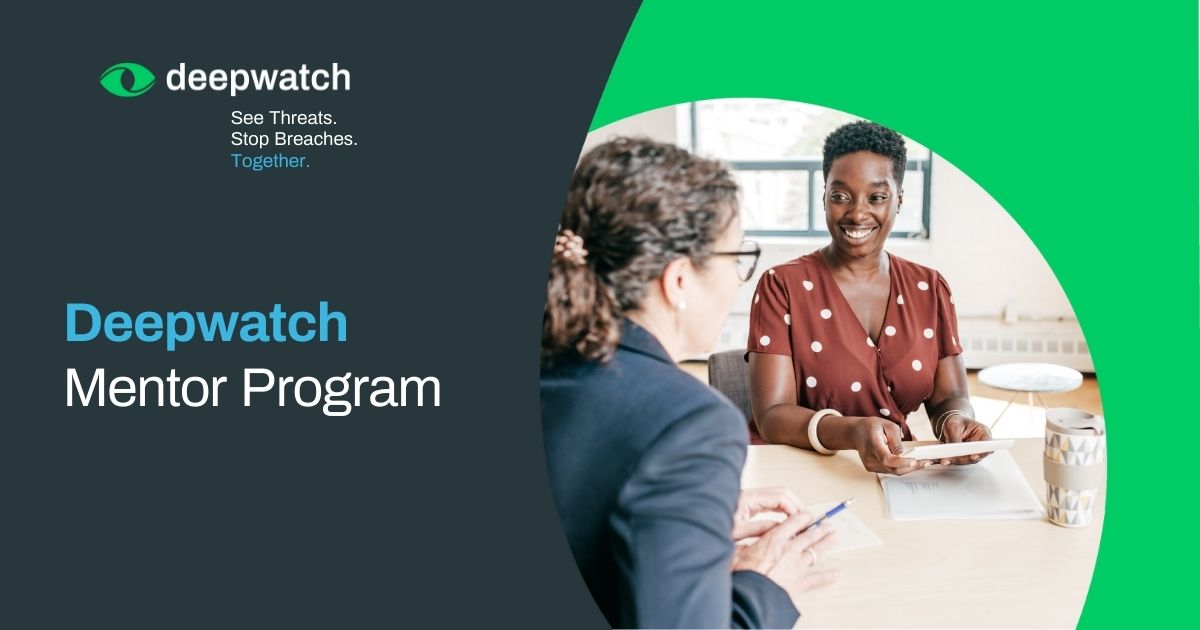 deepwatch_sec's tweet photo. The Deepwatch Mentor Program is a #career development program designed to connect a prospective #mentor and mentee together for the greater goal of achieving career satisfaction. Check out more of what it's like to be on the Deepwatch team: https://t.co/xoCv512LXz

#deepwatchlife https://t.co/GRkpvteRaA
