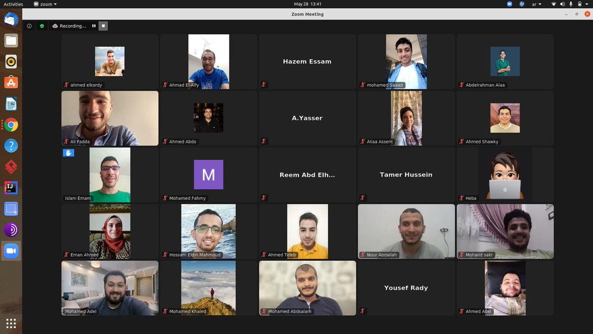 EgyCleanCoders's tweet photo. Hello ECCers, I forgot to share with you our pictures during the ECC Tech talk#02 (Applying TDD to GreenField by @hbayomy ). Thanks for all who have attended and looking forward to seeing you in future events isA 💛❤️💛 https://t.co/zN4aFDOWor