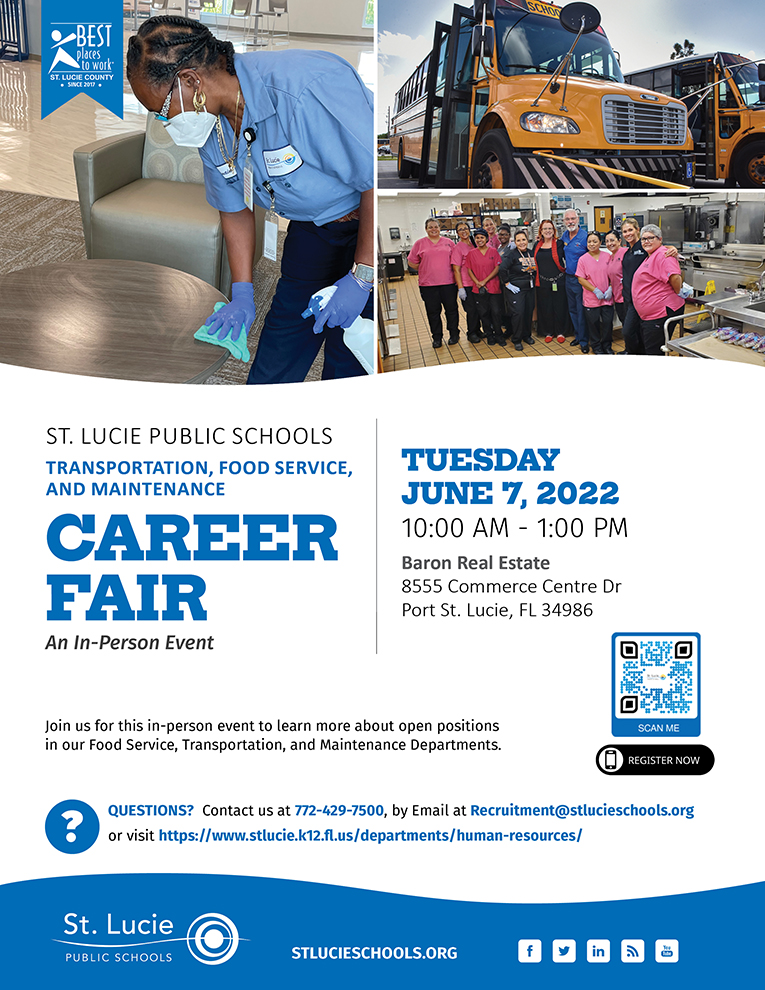 1SLPS's tweet photo. Today is the Day! Join us in-person at 10:30AM for a Career Fair for Bus Drivers, Food Service, and Maintenance!
Click here to register now: https://t.co/R0pk3zZEjq
#hiring #careers #recruiting #lovewhatyoudo #BestPlace2Work https://t.co/7POXMvbFXb