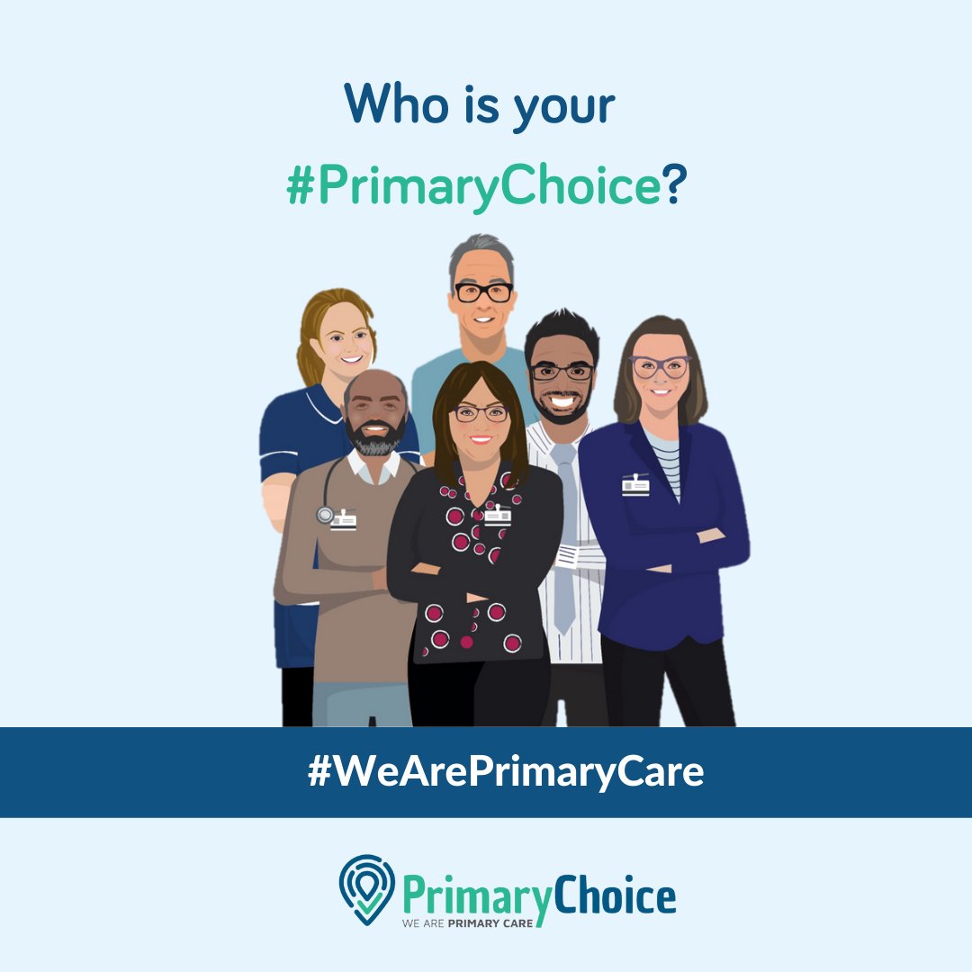 CV_UHB's tweet photo. Your Primary Care team are the first point of contact for healthcare and knowing who to see and when is important. 👩‍⚕️ 

Who is your #PrimaryChoice? 🤔 

#WeArePrimaryCare💙 https://t.co/1pK951DWPi