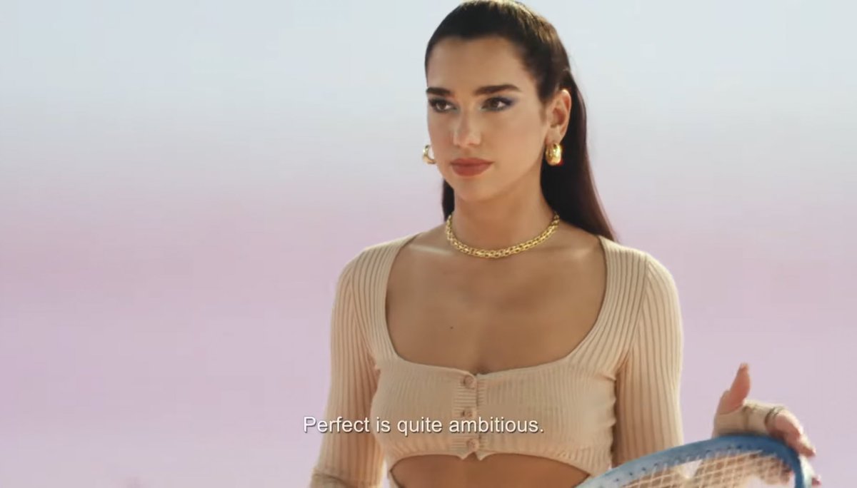 Dua Lipa stars in new #EvianDrinkTrue ad for @evianwater with Emma Raducanu!