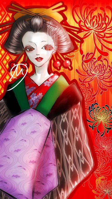 花魁のtwitterイラスト検索結果