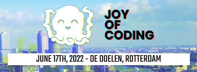 Only 10 nights to Joy of Coding 2022! There are still some tickets left. Go get one :-) And while you're at it, don't forget to register for the pre-party!  joyofcoding.org