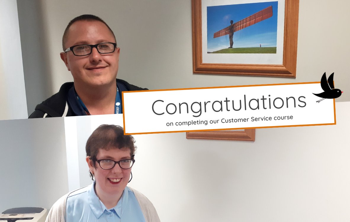 FutureYouGhead's tweet photo. A big well done to those who recently finished the sessions for the Level 1 Customer Service course. Best of luck on those waiting to find out if they have passed!

Find your wings with FutureYou: https://t.co/5fsDTDAaWc

#UKCOMMUNITYRENEWALFUND
#FutureYouGateshead https://t.co/2dLCQpvv6s