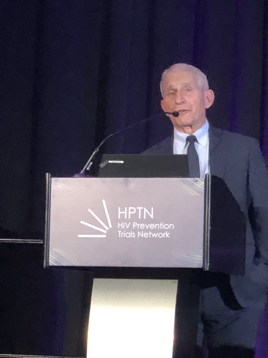 DrTimMastro's tweet photo. #AnthonyFauci delivers keynote talk at ⁦@HIVptn⁩ annual meeting and presents award from ⁦@NIH⁩ to ⁦@HIVptn⁩ for scientific contributions to #covid19 thru the #CoVPN.  ⁦@fhi360⁩ ⁦@fhi360research⁩ https://t.co/fTYDEJomCb