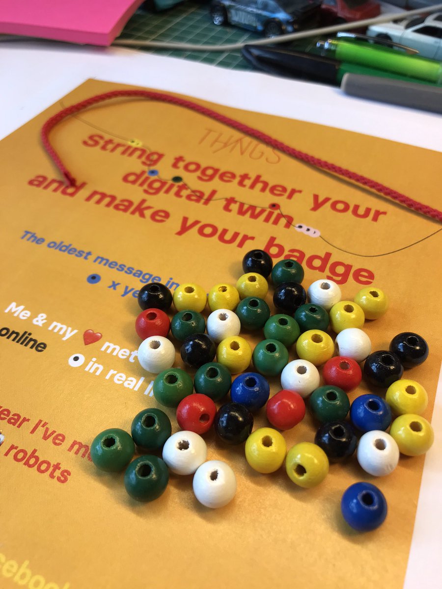 It’s nearly time for #ThingsCon22 and as always the event starts with creating your personal badge!  #stringtogetheryourdigitaltwin

More info and tickets 👉 thingscon.org/conference-202… ThingsCon22 9-10 June 2022. #thingscon22 #responsibleIoT #thingsconfamily #rotterdam #keilegebouw