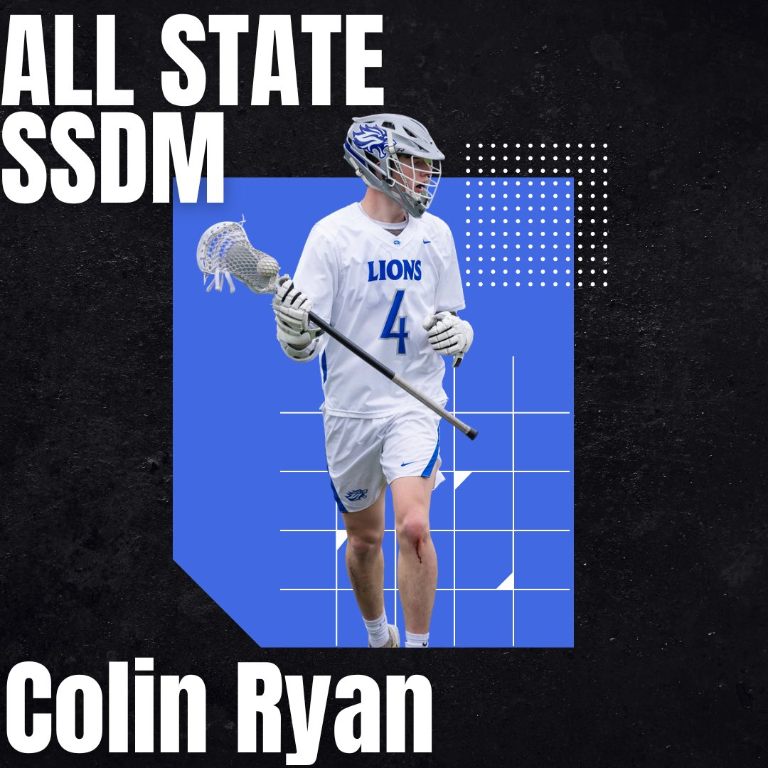 Congratulations to Senior SSDM Colin Ryan for receiving Third Team All State recognition!