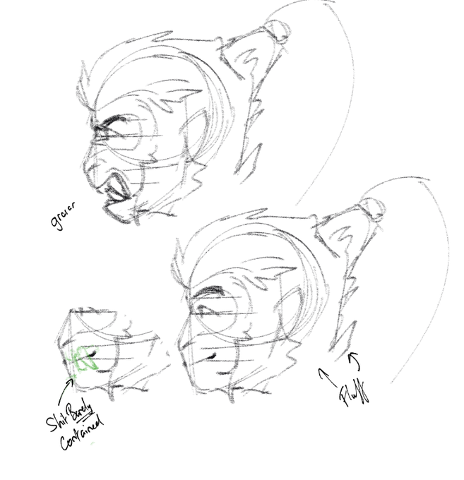 trying to draw this guy's side profile 💀 