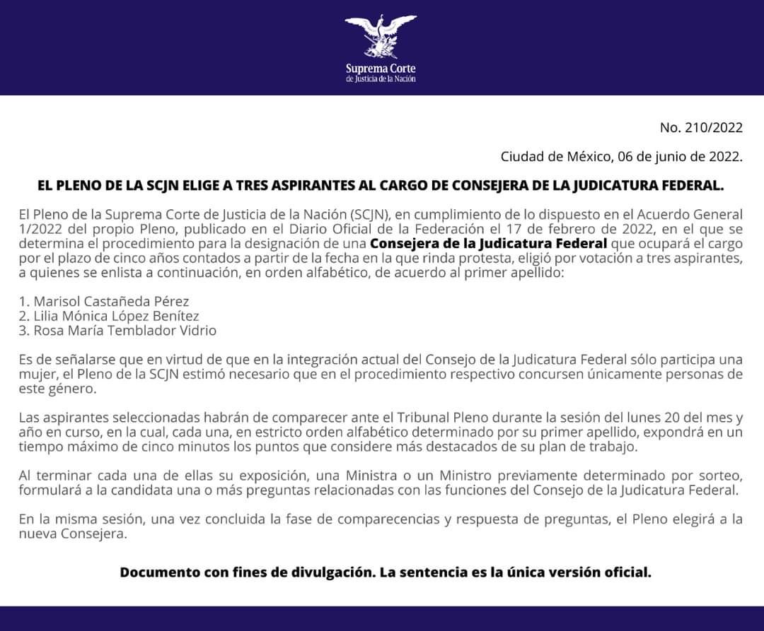 pabloereyes's tweet photo. @Marisolcepe es la persona mejor capacitada para ocupar una posición en @CJF_Mx Su historia personal y profesional la hacen una mujer no solo competente técnicamente, sino comprometida con la justicia y con México. Realmente la judicatura se beneficiaría muchísimo con sus aportes https://t.co/DGxyQTxv4f