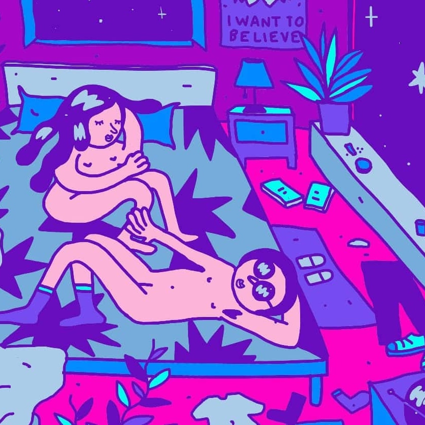 Heyyyy Its july on my illustrated calendar! Check my collection on opensea 💜