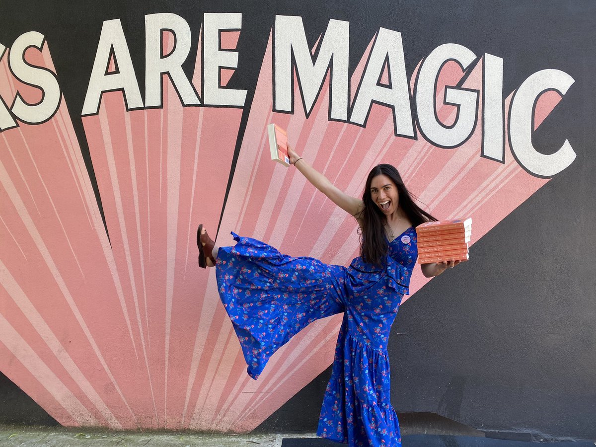 this is what a published author looks like!!! THE HEART OF THE DEAL is now available anywhere books are sold. signed copies <a href="/booksaremagicbk/">Books Are Magic</a> 😍
