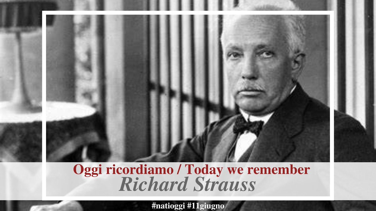 teatroallascala's tweet photo. Oggi ricordiamo / Today we remember Richard Strauss
#NatiOggi https://t.co/e4rbRXX7lm